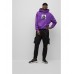 Hugo Boss BOSS x Khaby Relaxed-fit cotton-blend hoodie with lenticular artwork 50493290-503 Dark Purple