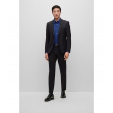 Hugo Boss Slim-fit suit in stretch virgin wool 50493667-001 Black