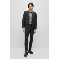 Hugo Boss Slim-fit suit in performance wool-blend twill 50493680-001 Black