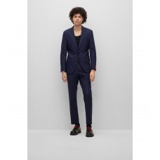 Hugo Boss Slim-fit suit in a performance-stretch wool blend 50493698-405 Dark Blue
