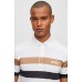 Hugo Boss BOSS x Matteo Berrettini slim-fit striped polo shirt 50494525-100 White