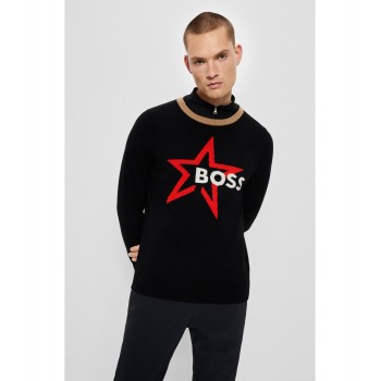 Hugo Boss BOSS x Perfect Moment logo sweater in merino wool 50495505-001 Black