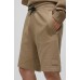 Hugo Boss Cotton-terry shorts with tonal logo badge 50495713-242 Light Brown