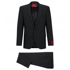 Hugo Boss Slim-fit suit in stretch twill 50495717-010 Black