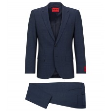 Hugo Boss Slim-fit suit in stretch twill 50495717-405 Dark Blue