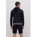 Hugo Boss Zip-up hoodie with multi-coloured logos 50497196-402 Dark Blue