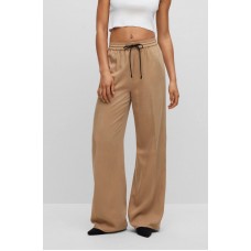 Hugo Boss Relaxed-fit trousers in soft twill 50497231-270 Beige
