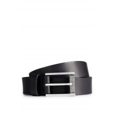 Hugo Boss Leather belt with logo buckle hbeu50498096-001 Black