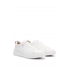 Hugo Boss Leather trainers with branded quarter 50499261-100 White