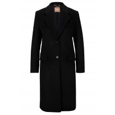 Hugo Boss Slim-fit coat in virgin wool and cashmere 50501019-001 Black