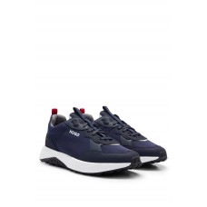 Hugo Boss Mixed-material trainers with EVA-rubber outsole 50504379-405 Dark Blue