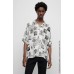 Hugo Boss BOSS x Keith Haring gender-neutral oversized-fit blouse in canvas 50506187-100 White