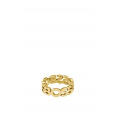 Hugo Boss Gold-tone ring with repeat logos hbeuJWLRY-1580446-999 Gold
