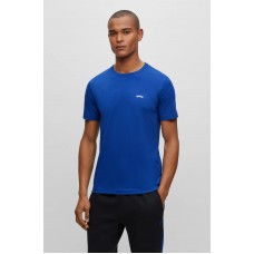 Hugo Boss Regular-fit logo T-shirt in organic cotton 50469062 Blue