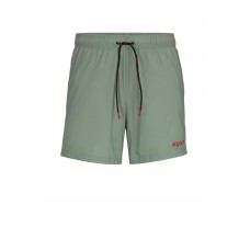 Hugo Boss Quick-drying swim shorts with contrast logo 50469304 Light Green