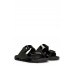 Hugo Boss Glossy twin-strap sandals with logo buckles 50481874 Black
