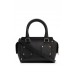 Hugo Boss Grained-leather mini tote bag with padlock and tag 50485492 Black