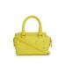 Hugo Boss Grained-leather mini tote bag with padlock and tag 50485492 Yellow