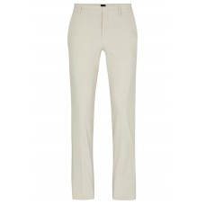 Hugo Boss Slim-fit trousers in a cotton blend with stretch 50487754 White