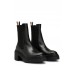 Hugo Boss Block-heel leather Chelsea boots with logo trim 50488718 Black
