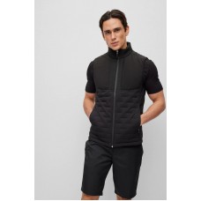 Hugo Boss Water-repellent gilet with down filling 50491912 Black