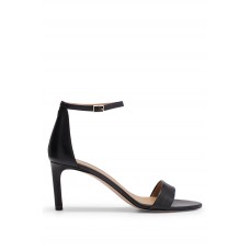 Hugo Boss Nappa-leather strappy sandals with 7cm heel 50493027 Black