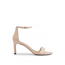 Hugo Boss Nappa-leather strappy sandals with 7cm heel 50493027 Light Beige