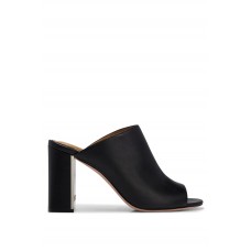 Hugo Boss Nappa-leather mules with open toe and block heel 50493073 Black