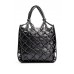 Hugo Boss Faux-leather tote bag with knotted details 50493454 Black