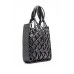 Hugo Boss Faux-leather tote bag with knotted details 50493454 Black