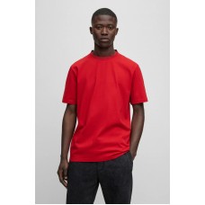 Hugo Boss Relaxed-fit T-shirt in cotton jersey with detailed collarband 50493964 Red