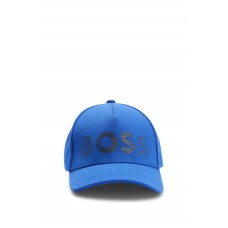 Hugo Boss Cotton-blend five-panel cap with contrast logo 50495857 Blue