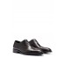 Hugo Boss Italian-made leather Oxford shoes with branding 50495997 Dark Brown