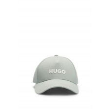 Hugo Boss Cotton-twill cap with 3D embroidered logo 50496033 Light Green