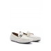 Hugo Boss Driver moccasins in suede with cord and hardware details 50497209 White