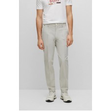 Hugo Boss Slim-fit pants in performance-stretch water-repellent fabric 50497236 White