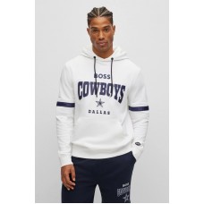 Hugo Boss BOSS x NFL cotton-terry hoodie with collaborative branding 50497505 Cowboys