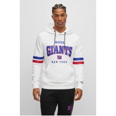 Hugo Boss BOSS x NFL cotton-terry hoodie with collaborative branding 50497505 Giants