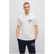 Hugo Boss BOSS x NFL cotton-piqué polo shirt with collaborative branding 50497524 Cowboys