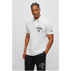 Hugo Boss BOSS x NFL cotton-piqué polo shirt with collaborative branding 50497524 Raiders