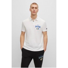 Hugo Boss BOSS x NFL cotton-piqué polo shirt with collaborative branding 50497524 Rams