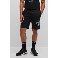 Hugo Boss BOSS x NFL cotton-terry shorts with collaborative branding 50497847 Dolphins