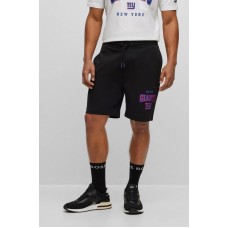 Hugo Boss BOSS x NFL cotton-terry shorts with collaborative branding 50497847 Giants