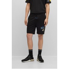 Hugo Boss BOSS x NFL cotton-terry shorts with collaborative branding 50497847 Rams