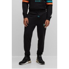 Hugo Boss BOSS x NFL cotton-terry tracksuit bottoms with collaborative branding 50497857 Dolphins