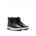 Hugo Boss Basketball-inspired high-top trainers with branded details 50498648 Black