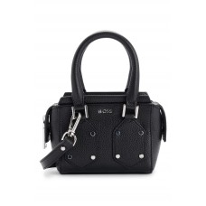 Hugo Boss Grained-leather mini bag with branded hardware 50498662 Black