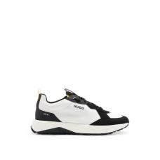 Hugo Boss Running-style trainers in mixed materials with logo details 50498687 White