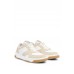 Hugo Boss Basketball-style trainers in mixed materials with branded accents 50499208 Light Beige