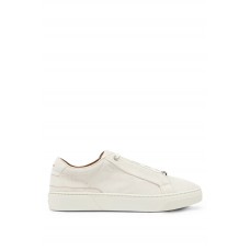 Hugo Boss Suede lace-up trainers with branded loop 50499897 White